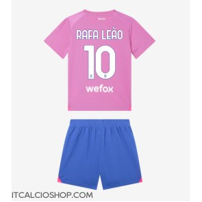 AC Milan Rafael Leao #10 Terza Maglia Bambino 2023-24 Manica Corta (+ Pantaloni corti)